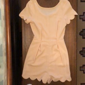 Monteau peach color romper shorts